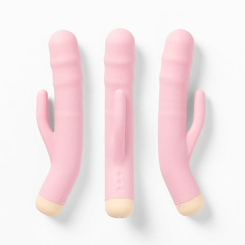 DeeDee USB Rechargeable Thrusting Rabbit Vibe - Rabbit Vibrators