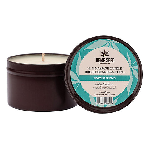 Earthly Body Hemp Seed 3-In-1 Scented Massage Candle 170 g - Sex Pheromones and Perfumes