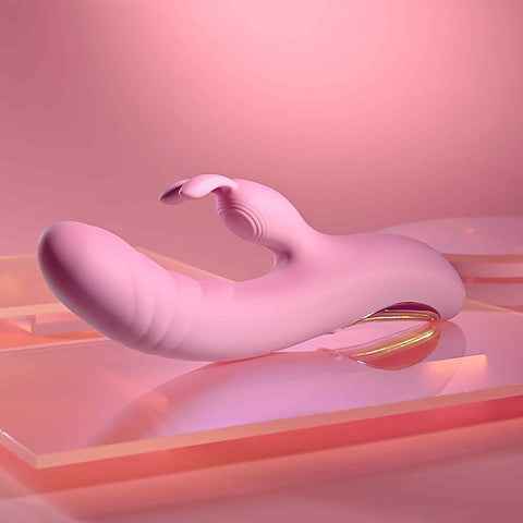 RUB ME RIGHT Thrusting Rabbit Vibrator by Evolved - Rabbit Vibrators