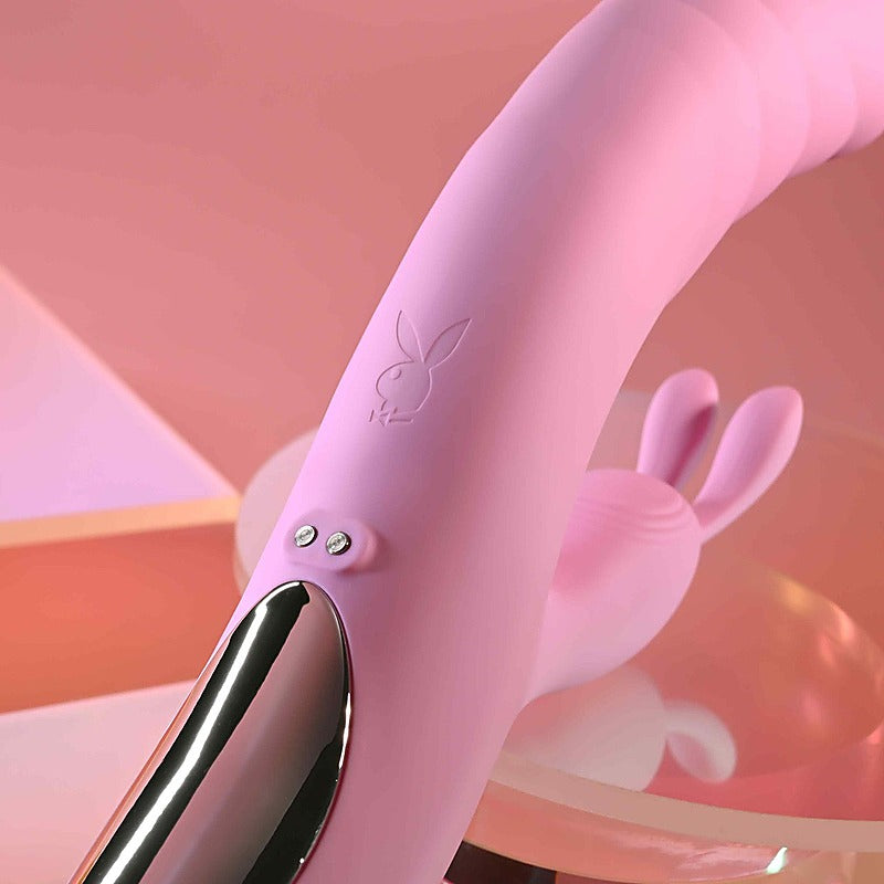 RUB ME RIGHT Thrusting Rabbit Vibrator by Evolved - Rabbit Vibrators