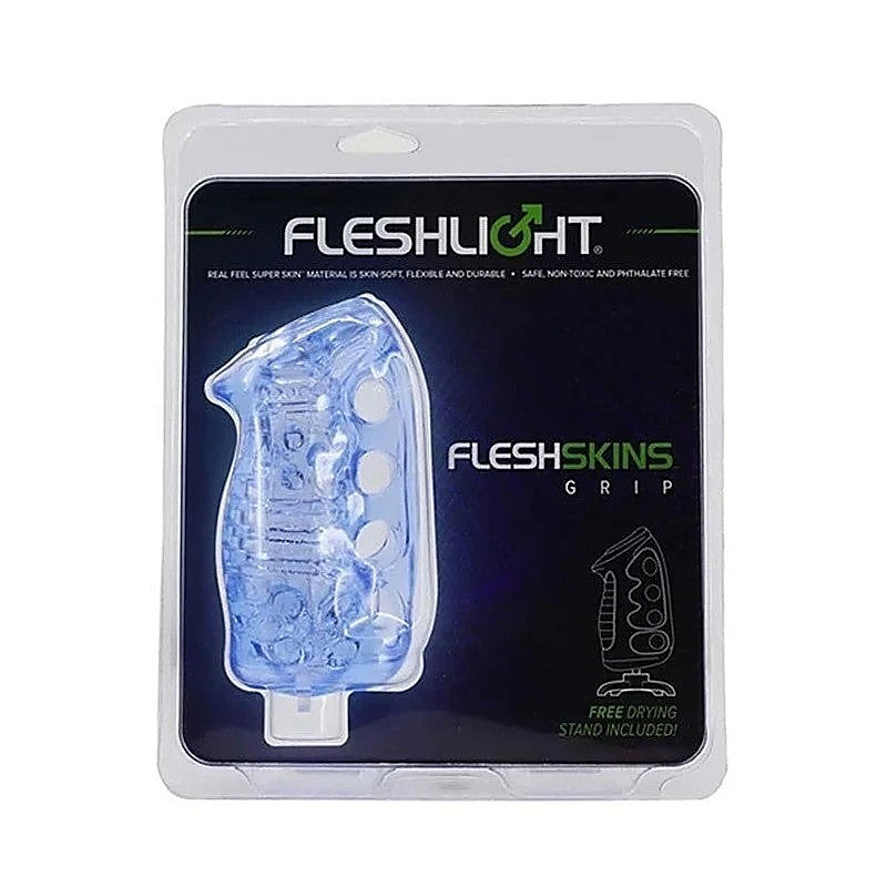 Fleshskins Grip Blue Ice Masturbator by Fleshlight - Masturbators and Strokers