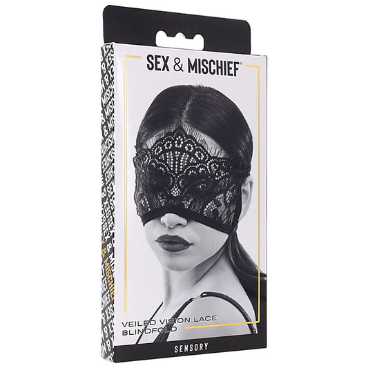 Veiled Vision Lace Blindfold by Sportsheets - Masks And Blindfolds
