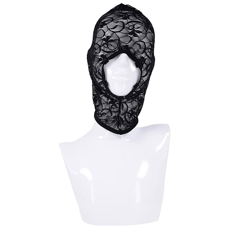 Lace Hush BDSM Hood by Sportsheets - Bondage Hoods