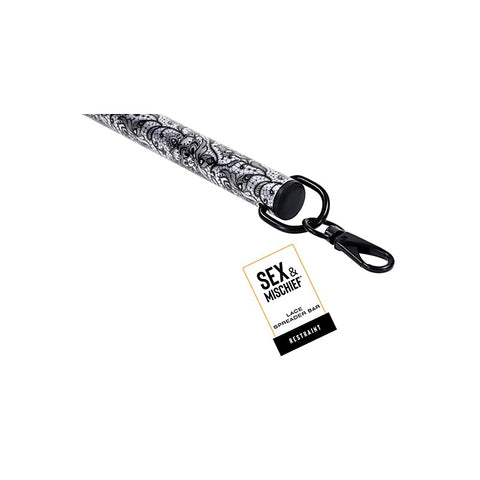 Sex and Mischief Lace Bondage Spreader Bar by Sportsheets - Cuffs And Restraints
