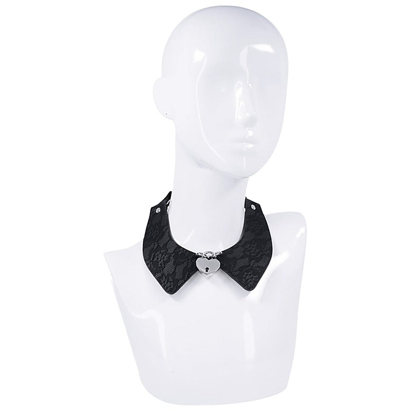 Sportsheets Sex and Mischief Heartbound Lace Day Collar - Collars and Leads