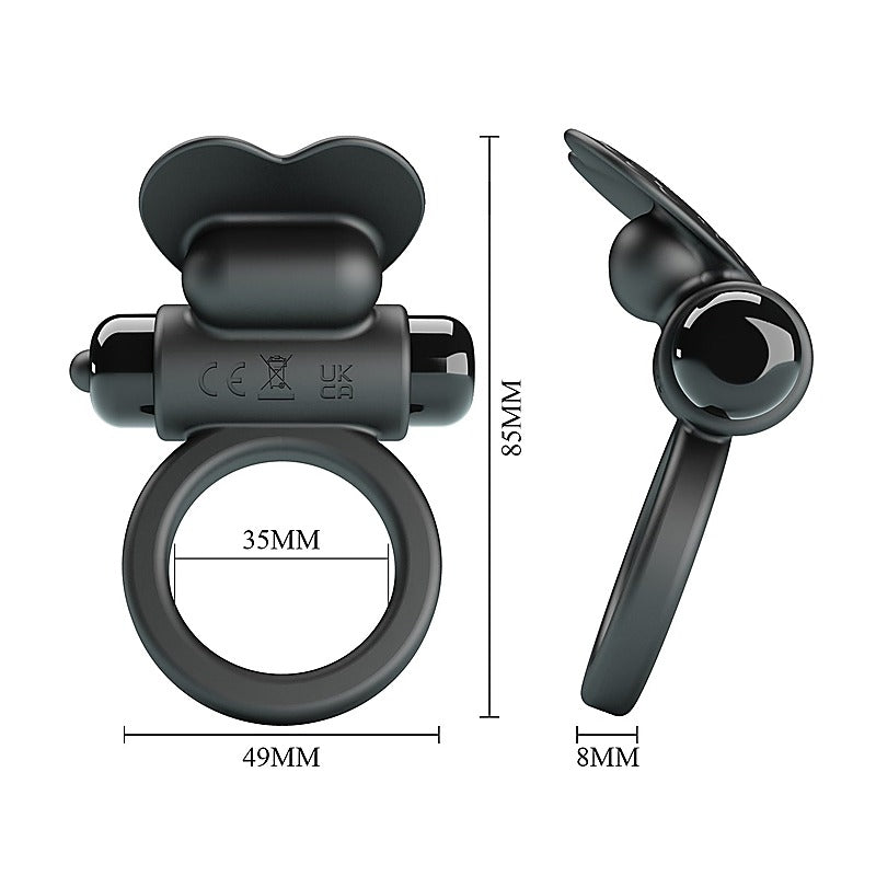 Debonaire Vibrant Silicone Penis Ring by Baile - Vibrating Cock Rings
