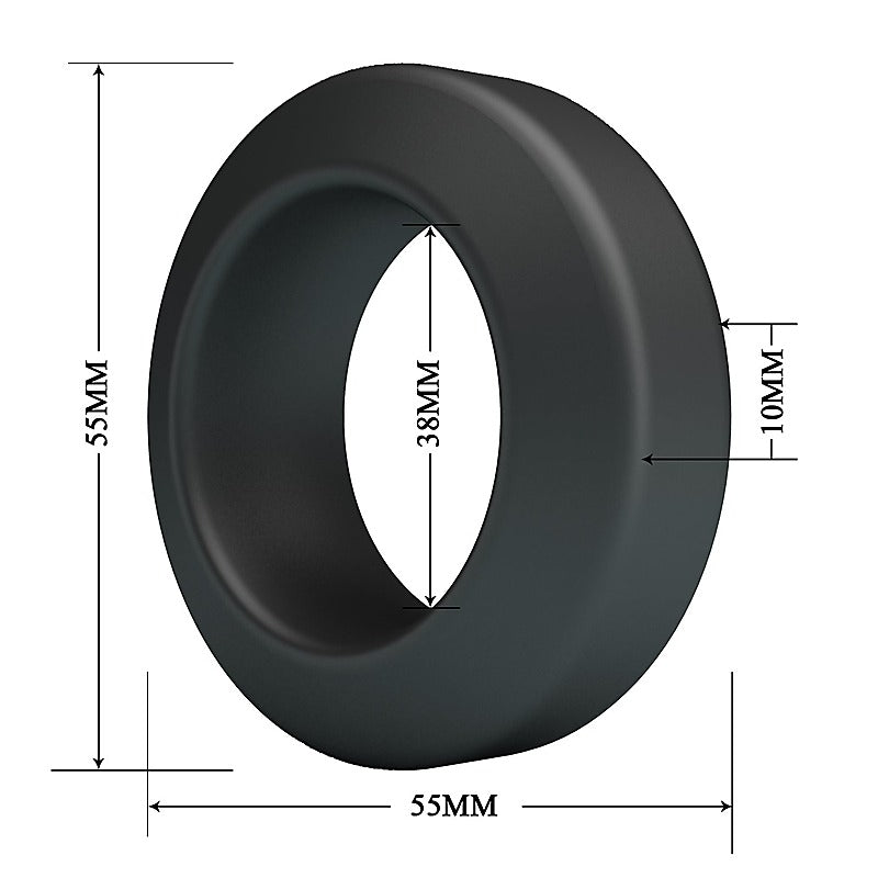Brodan Super Soft Silicone Cock Ring No.9 by Baile - Stretchy Cock Rings