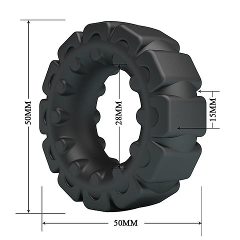 Laiden Super Soft Silicone Stretchy Cock Ring No. 5 by Baile - Stretchy Cock Rings