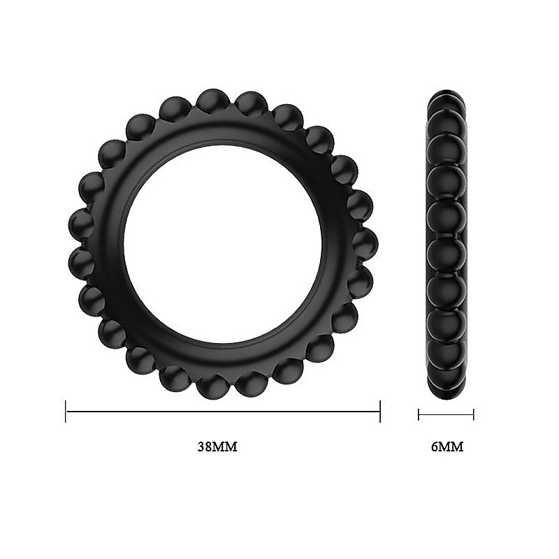 Pretty Love TITAN TPUR 3 in One Silicone Cock Ring Set - Cock Ring Sets