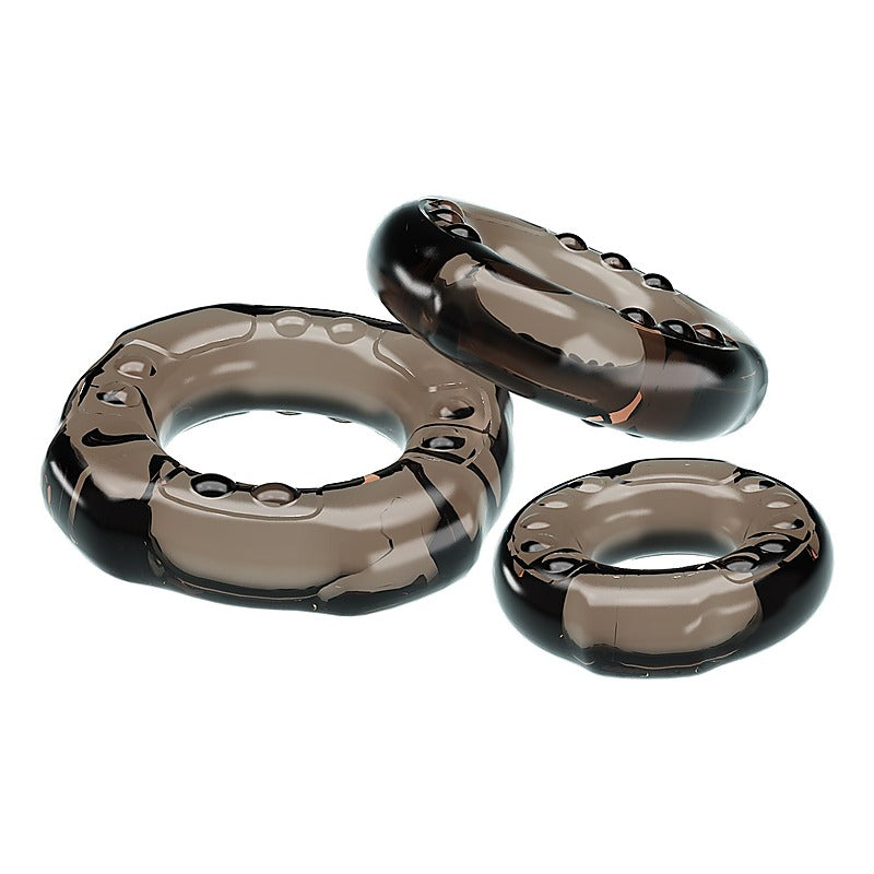 Pretty Love YVONNE Combo Male Cock Ring Set by Baile - Cock Ring Sets