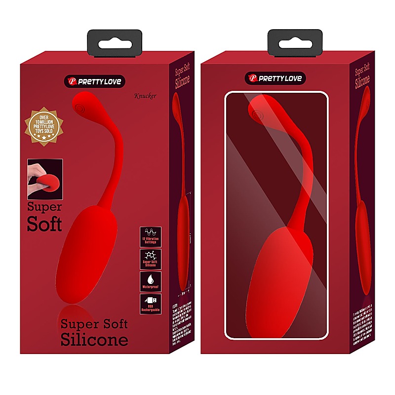 Baile Pretty Love KNUCKER Silicone Egg Vibrator - Love Eggs and Kegel Exercisers