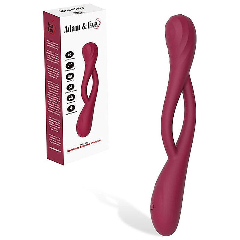 INFINITY USB Rechargeable Bendable Vibrator by Adam & Eve - G-Spot Vibrators