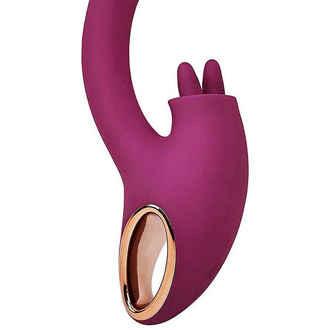 Rose Gold Clit Tickler Rabbit Vibrator by Adam & Eve - Rabbit Vibrators
