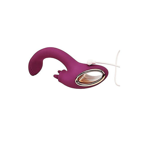Rose Gold Clit Tickler Rabbit Vibrator by Adam & Eve - Rabbit Vibrators