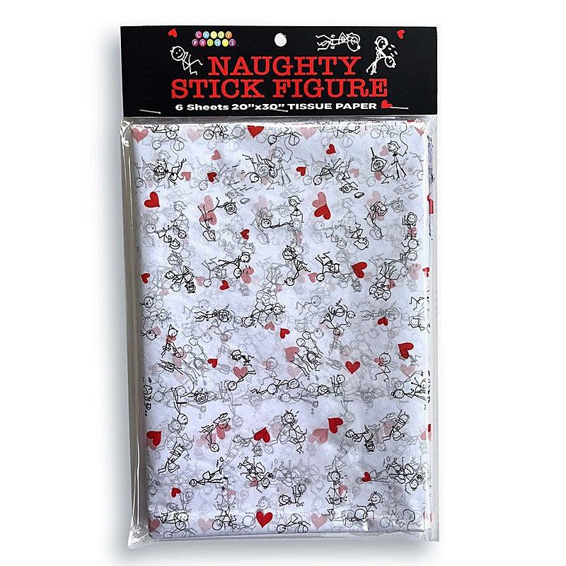 Naughty Stick Figure Tissue Paper Sheets 6 Pack - Party Gifts and Novelties