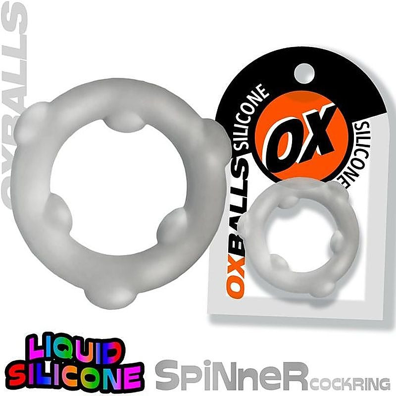 OxBalls Spinner Stretchy Silicone Cock Ring - Stretchy Cock Rings