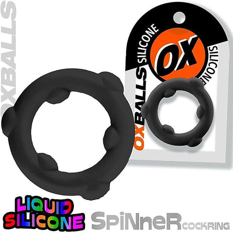 OxBalls Spinner Stretchy Silicone Cock Ring - Stretchy Cock Rings