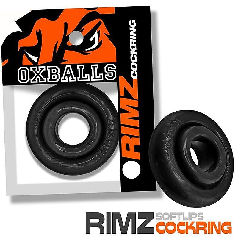 Rimz Thick Grippy Men's Cock Ring by OxBalls - Stretchy Cock Rings