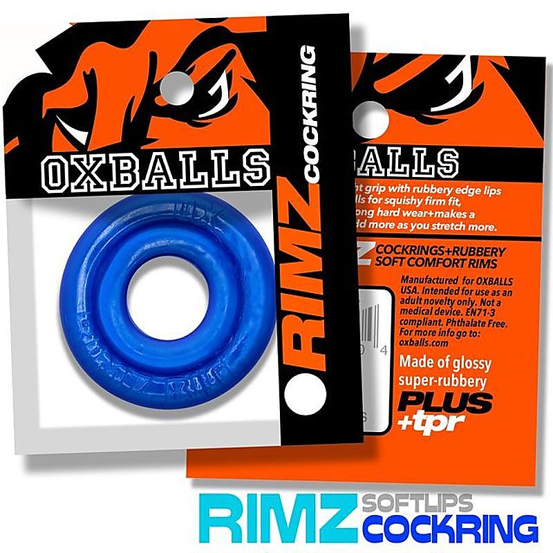 Rimz Thick Grippy Men's Cock Ring by OxBalls - Stretchy Cock Rings