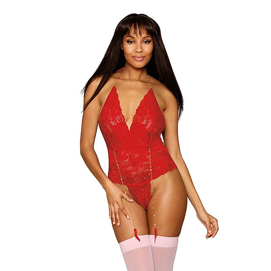 Dream Girl Lingerie Womens Sexy Garter Teddy - Teddies and Bodysuits