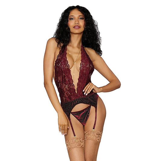 Dream Girl Lingerie Sexy Garter Slip & G-String - Teddies and Bodysuits