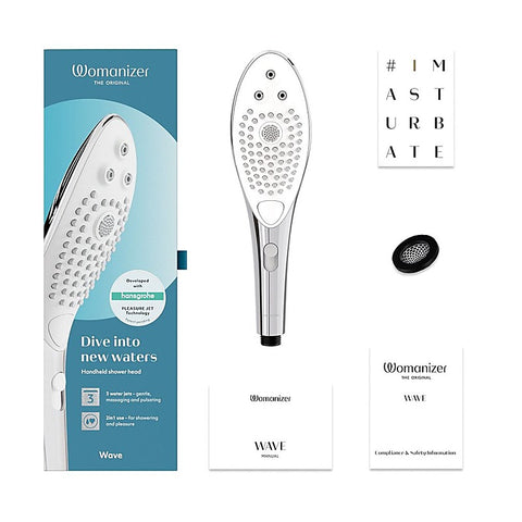 Womanizer Wave Waterproof Clitoral Stimulator by Love Honey - Clit Ticklers and Pulsators