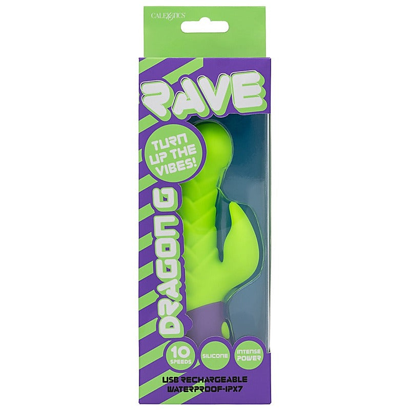 Rave Dragon G Rabbit Massager by California Exotics - Rabbit Vibrators