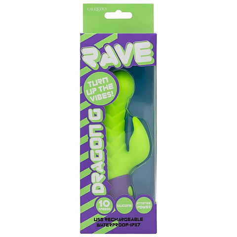 Rave Dragon G Rabbit Massager by California Exotics - Rabbit Vibrators