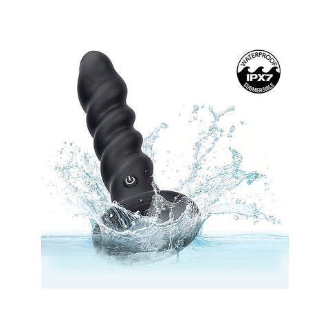 Onyxxx Rechargeable Rippled Anal Probe by California Exotics - Butt Plugs