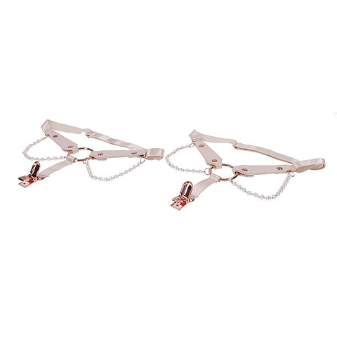 Peaches 'n CreaMe Pearl Garters by Sportsheets - Cuffs And Restraints