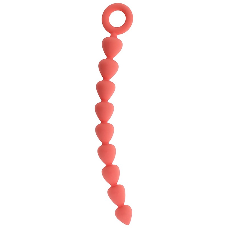 Sex and Mischief Peaches n CreaMe Silicone Anal Beads - Anal Beads and Balls