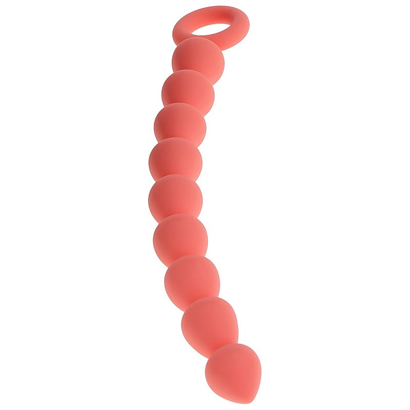 Sex and Mischief Peaches n CreaMe Silicone Anal Beads - Anal Beads and Balls