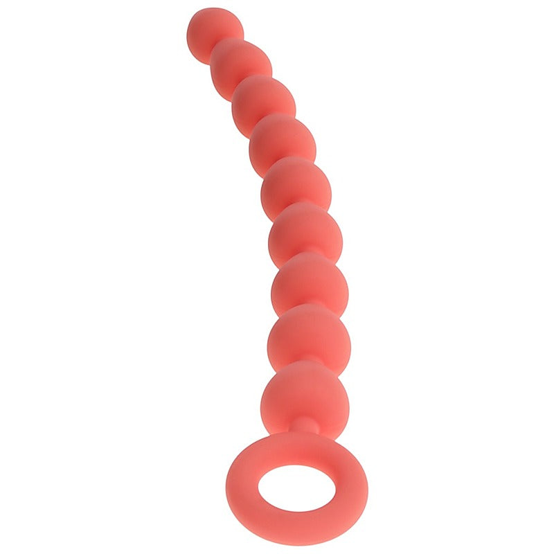 Sex and Mischief Peaches n CreaMe Silicone Anal Beads - Anal Beads and Balls