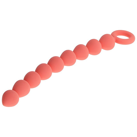 Sex and Mischief Peaches n CreaMe Silicone Anal Beads - Anal Beads and Balls