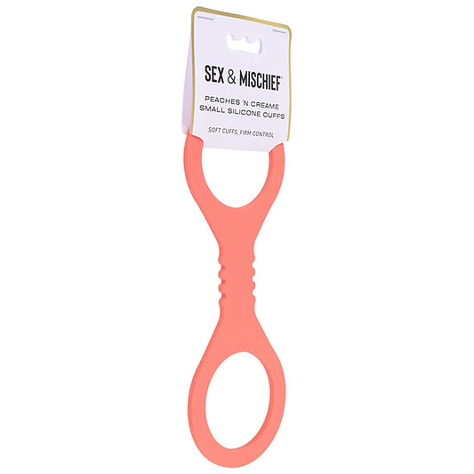 Sex and Mischief Peaches n CreaMe BDSM Silicone Cuffs Peach - Cuffs And Restraints