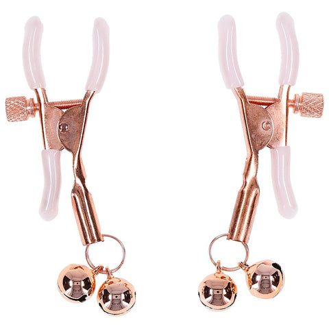Peaches 'n CreaMe Bell Nipple Clamps by Sportsheets - Nipple and Clit Clamps