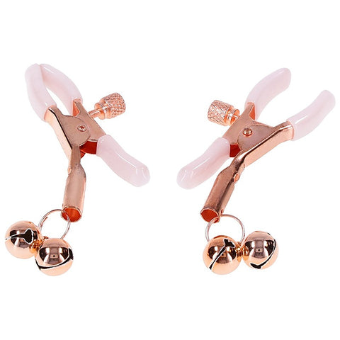 Peaches 'n CreaMe Bell Nipple Clamps by Sportsheets - Nipple and Clit Clamps