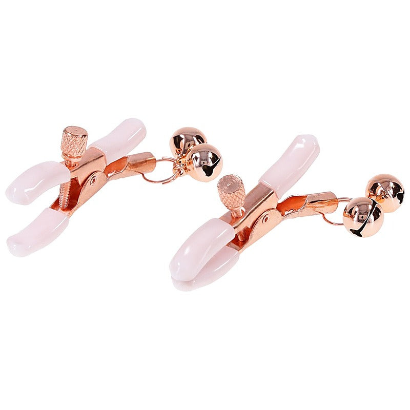Peaches 'n CreaMe Bell Nipple Clamps by Sportsheets - Nipple and Clit Clamps