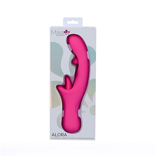 Maia ALORA USB Rechargeable Rotating & Licking Vibrator - G-Spot Vibrators