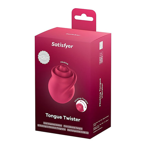 Tongue Twister USB Rechargeable Clit Stimulator by Satisfyer - Clit Ticklers and Pulsators