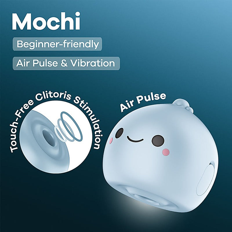 Mochi USB Rechargeable Air Pulse Clit Stimulator - Clit Ticklers and Pulsators