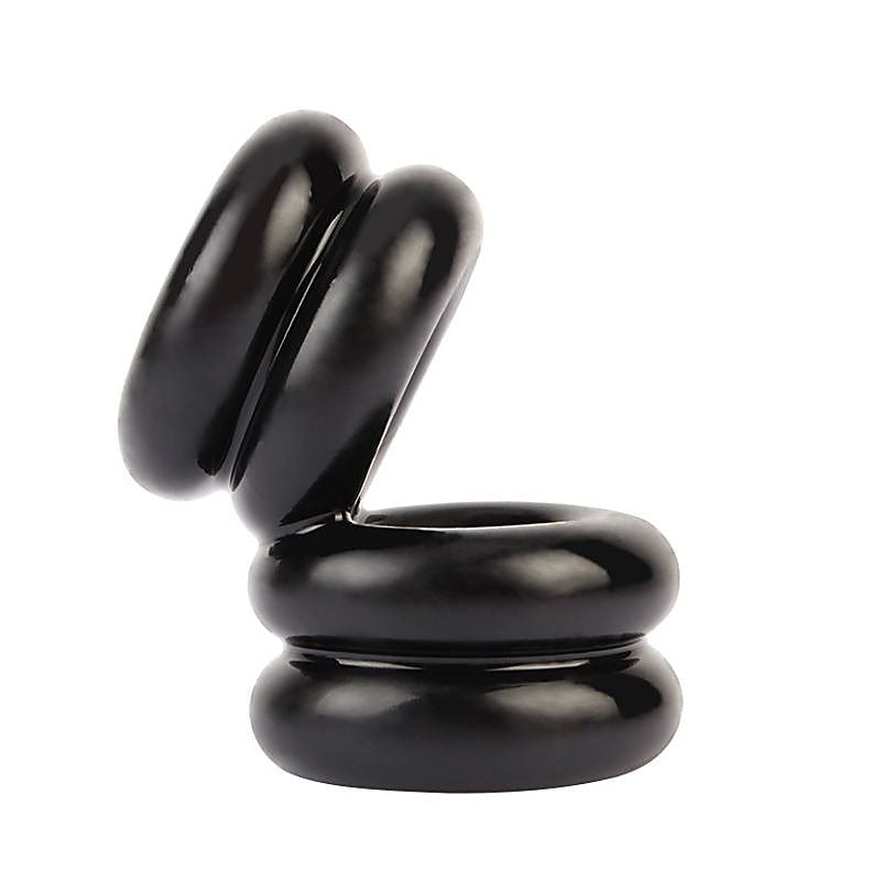 Double Stacked Dual Pleasure Mens Cock Ring by Chisa - Stretchy Cock Rings