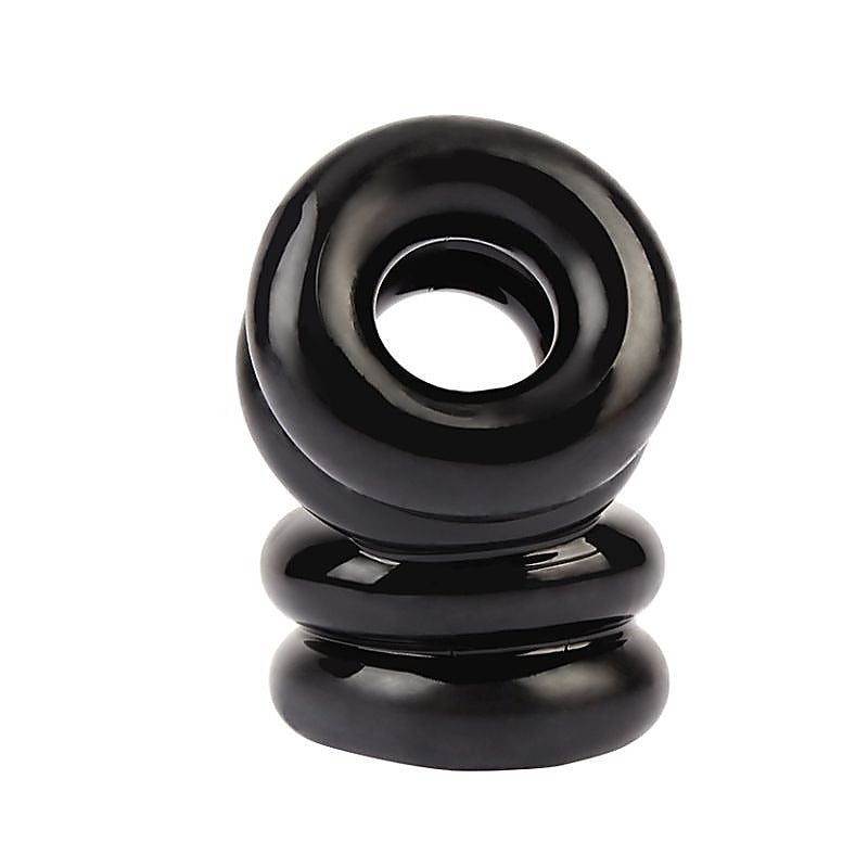Double Stacked Dual Pleasure Mens Cock Ring by Chisa - Stretchy Cock Rings