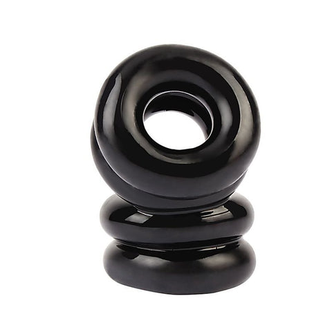Double Stacked Dual Pleasure Mens Cock Ring by Chisa - Stretchy Cock Rings