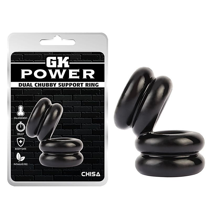 Double Stacked Dual Pleasure Mens Cock Ring by Chisa - Stretchy Cock Rings