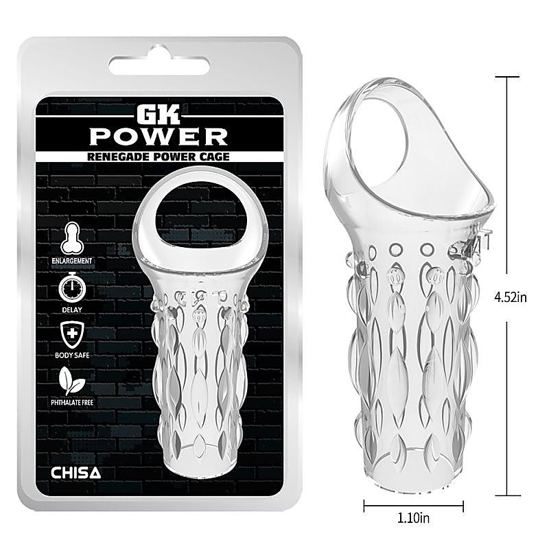 Chisa Renegade Mens Pleasure Power Cage - Male Chastity