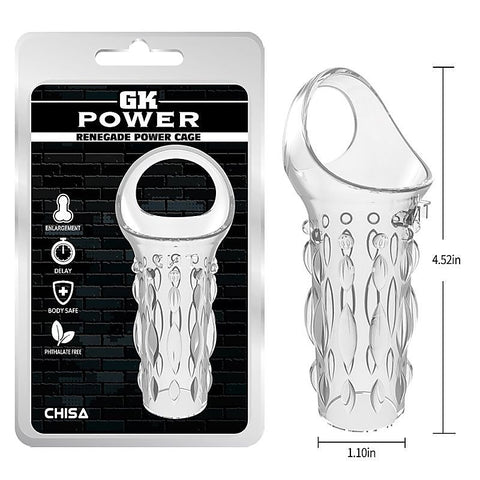 Chisa Renegade Mens Pleasure Power Cage - Male Chastity