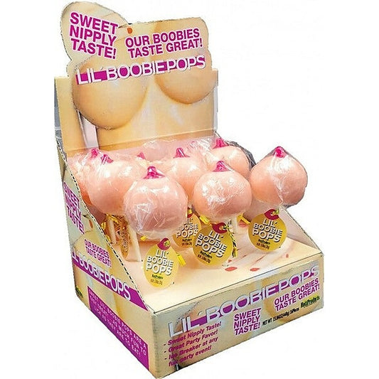 Hott Products Lil' Boobie Shaped 9 Piece Lollipops - Party Gifts and Novelties