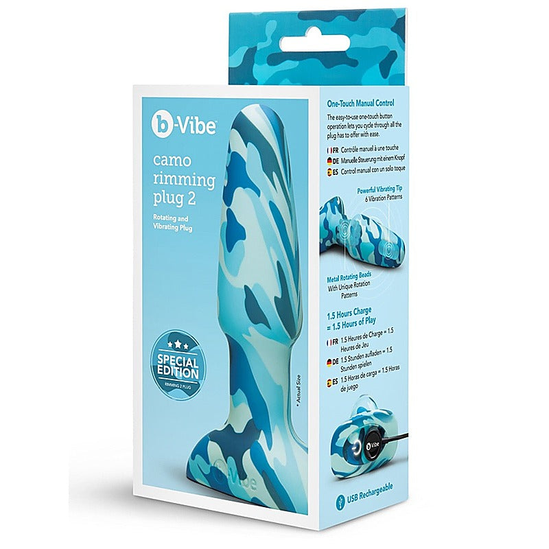 Rimming 2 Rotating and Vibrating Butt Plug by B-Vibe - Butt Plugs