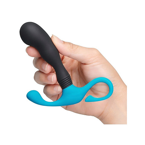 b-Vibe Curl Hands Free Curved Silicone Prostate Massager - Prostate Toys